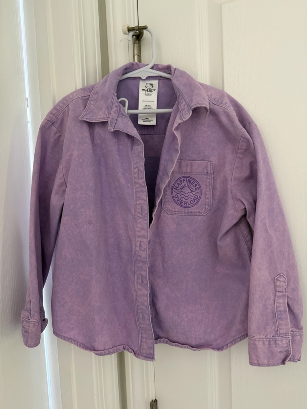 Hello Kitty Stonewashed Button-Up Jacket • SZ S